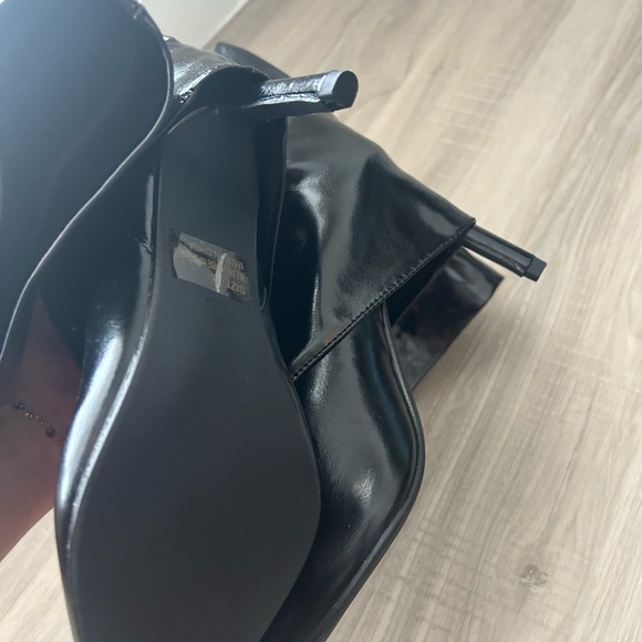 Lulus Teana Black Fold-over Knee-high Boots - Size 8 - Picture 5 of 8